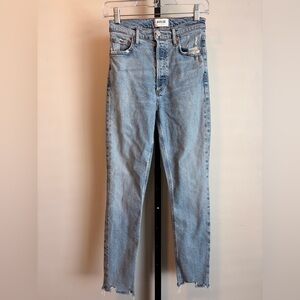 Agolde High Rise Light Blue Skinny Jeans